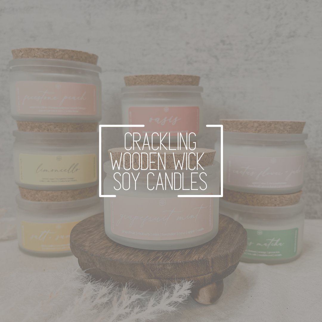 Crackling Wooden Wick Soy Candles