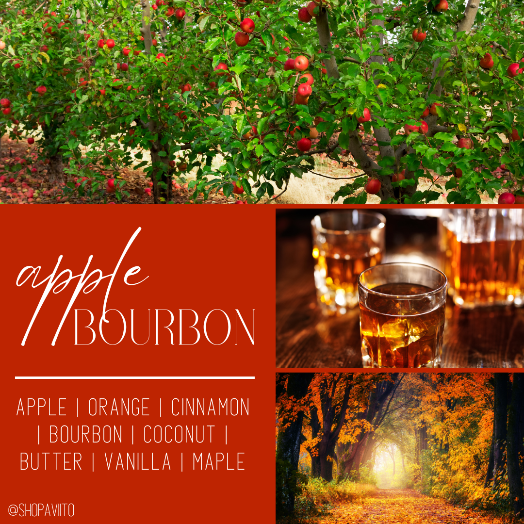 Apple Bourbon - Crackling Wooden Wick Soy Candle