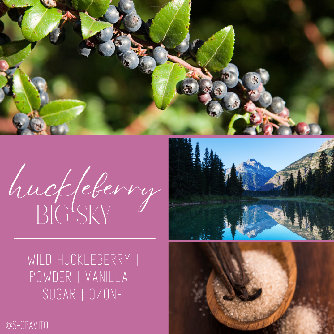 Huckleberry Big Sky - Crackling Wooden Wick Soy Candle