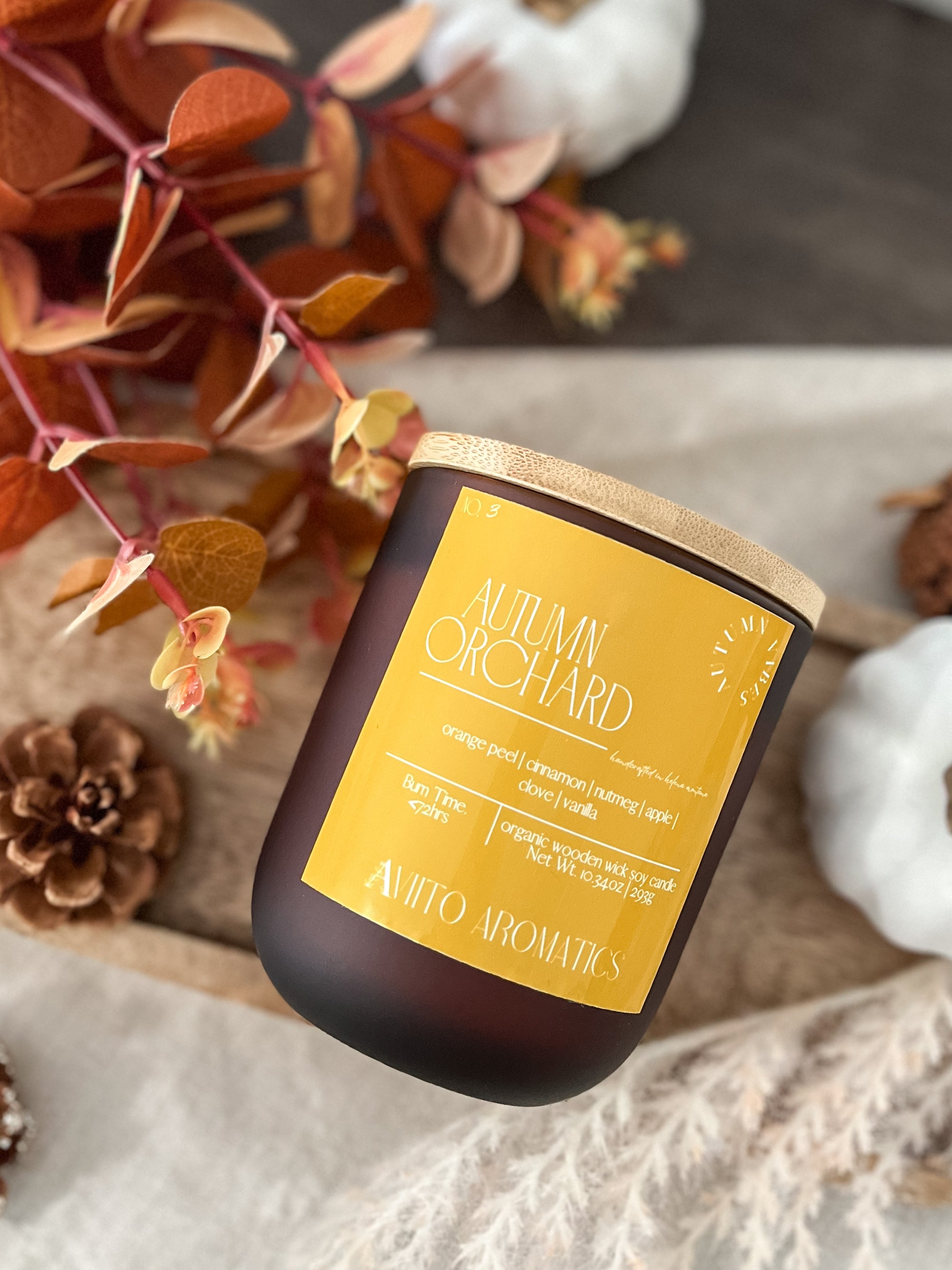 Autumn Orchard - Crackling Wooden Wick Soy Candle