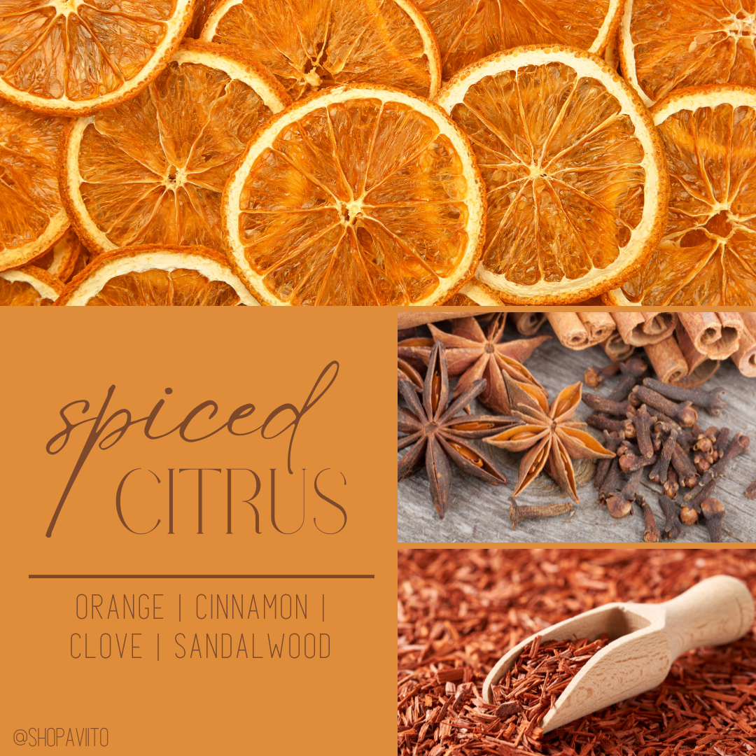 Spiced Citrus - Crackling Wooden Wick Soy Candle